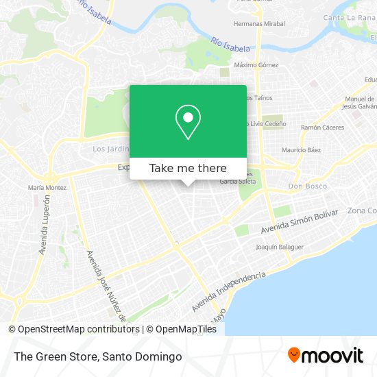 The Green Store map