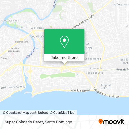 Super Colmado Perez map