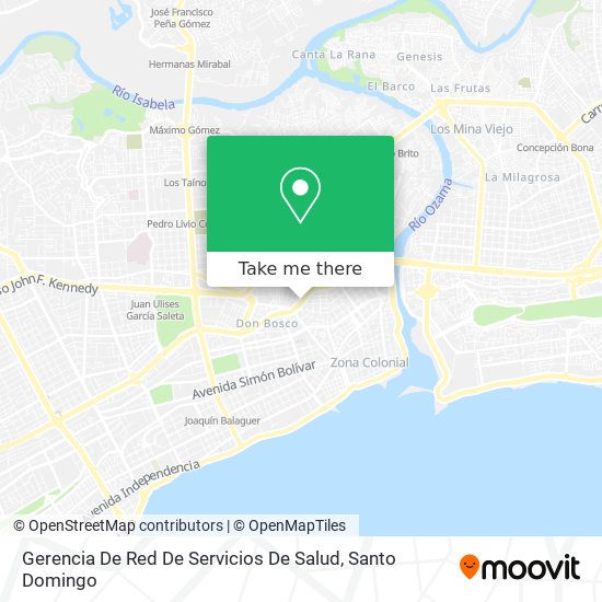 Gerencia De Red De Servicios De Salud map