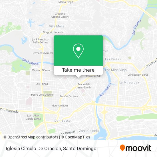 Mapa de Iglesia Circulo De Oracion