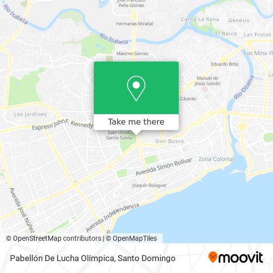 Pabellón De Lucha Olímpica map