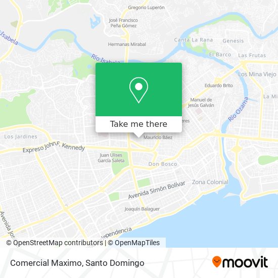 Comercial Maximo map