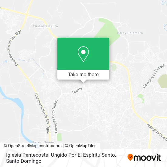 Mapa de Iglesia Pentecostal Ungido Por El Espíritu Santo