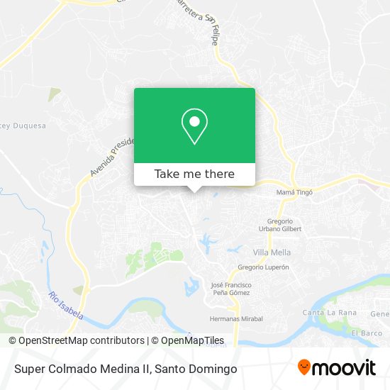 Super Colmado Medina II map