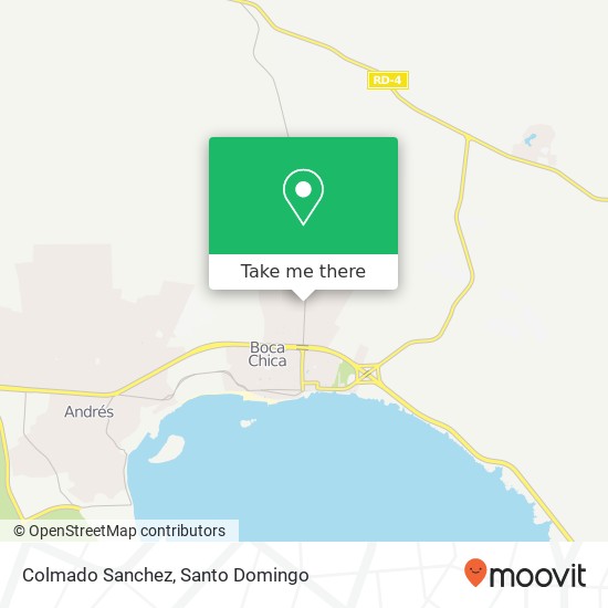 Colmado Sanchez map