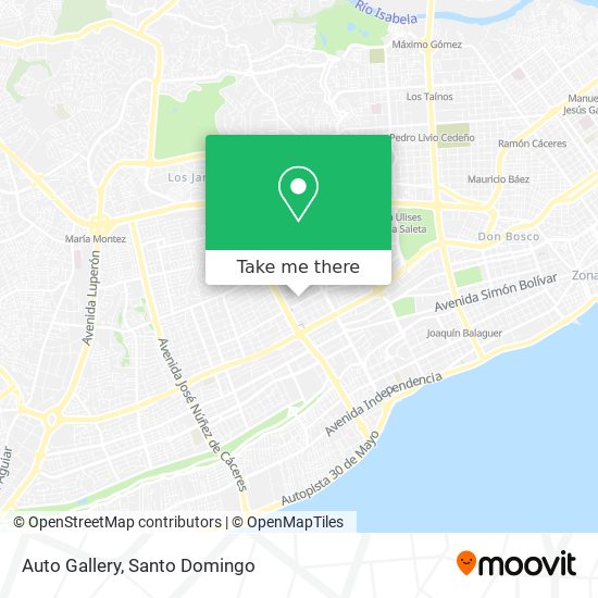 Auto Gallery map