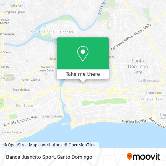 Banca Juancito Sport map
