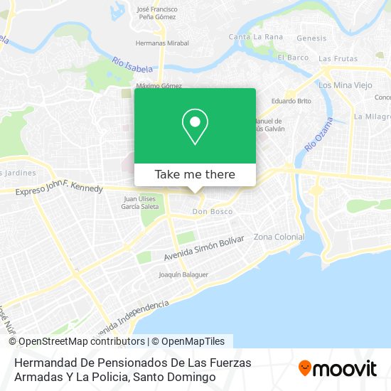 Hermandad De Pensionados De Las Fuerzas Armadas Y La Policia map