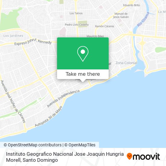 Instituto Geografico Nacional Jose Joaquin Hungria Morell map