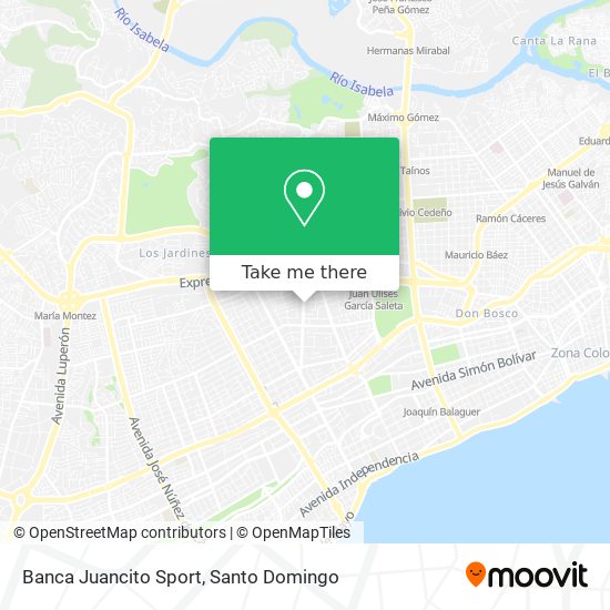 Banca Juancito Sport map