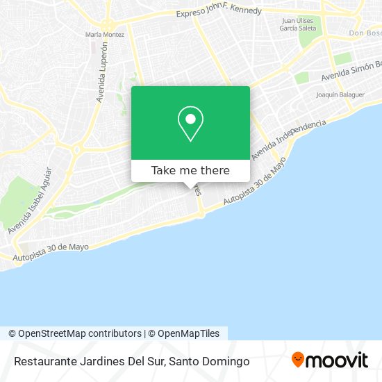 Restaurante Jardines Del Sur map