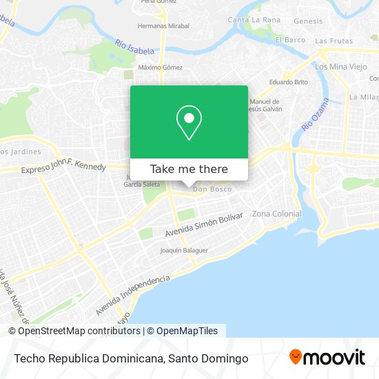 Techo Republica Dominicana map