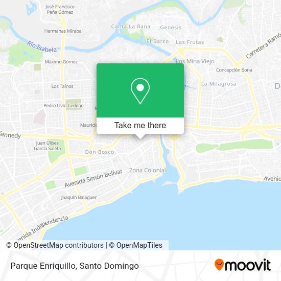 Parque Enriquillo map