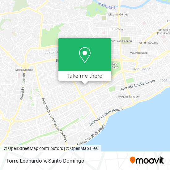 Torre Leonardo V map