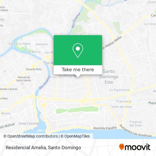 Residencial Amelia map