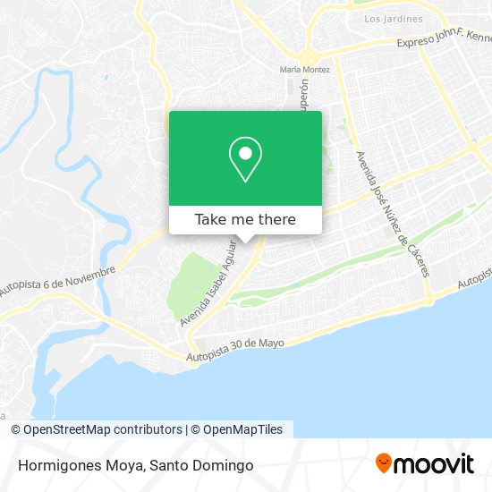 Hormigones Moya map