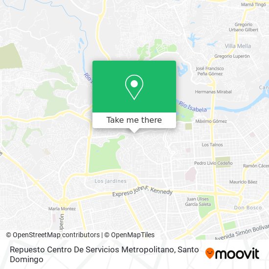 Repuesto Centro De Servicios Metropolitano map