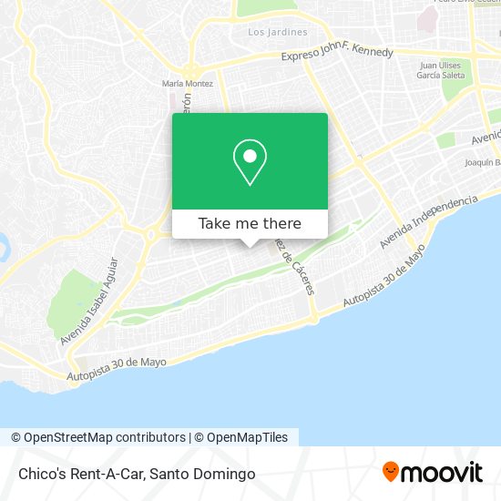 Chico's Rent-A-Car map