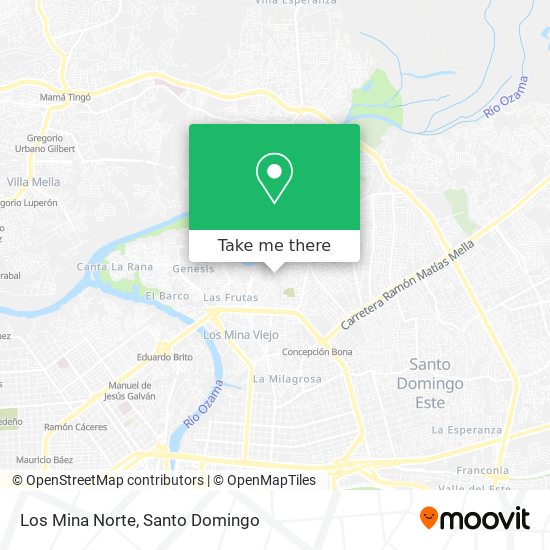 Mapa de Los Mina Norte