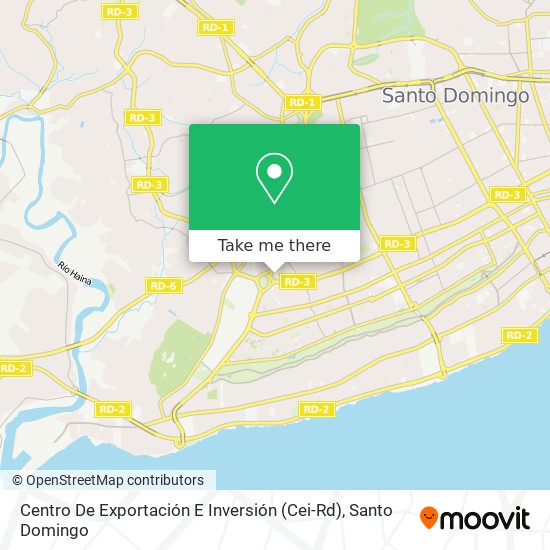 Centro De Exportación E Inversión (Cei-Rd) map
