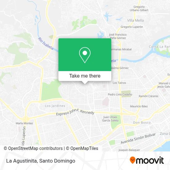La Agustinita map