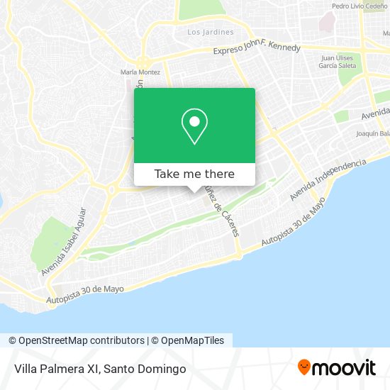 Villa Palmera XI map
