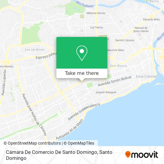Cámara De Comercio De Santo Domingo map