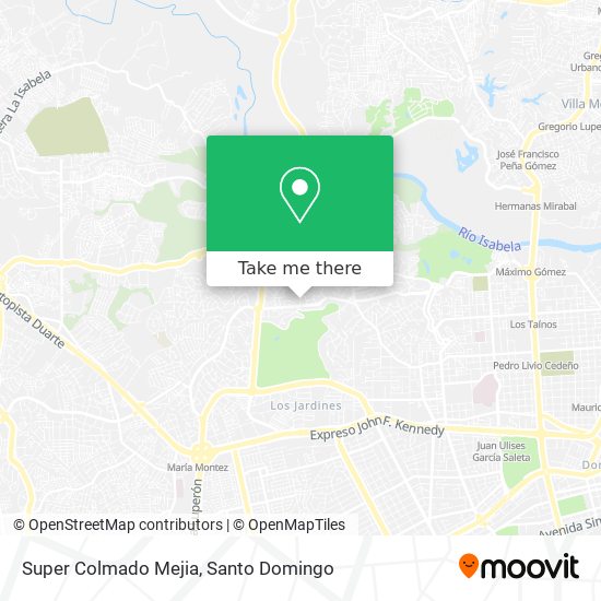 Super Colmado Mejia map