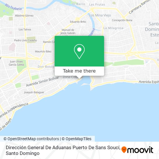 Dirección General De Aduanas Puerto De Sans Soucí map