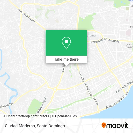 Mapa de Ciudad Moderna