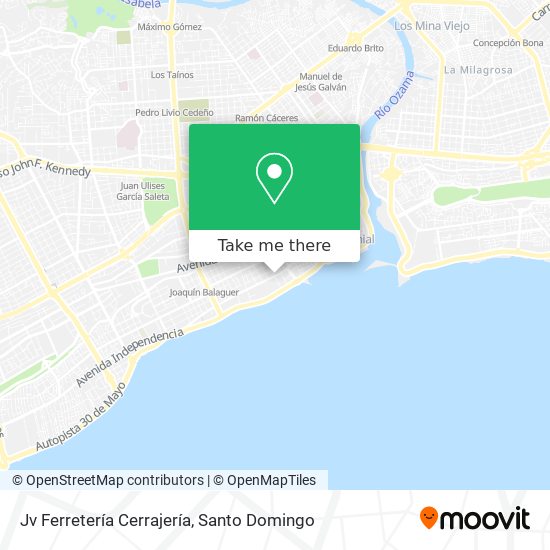 Mapa de Jv Ferretería Cerrajería