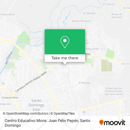 Centro Educativo Mons. Juan Félix Pepén map