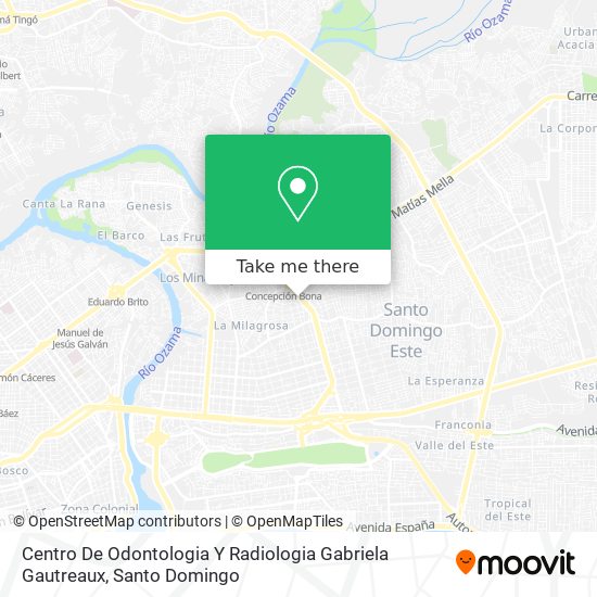 Centro De Odontologia Y Radiologia Gabriela Gautreaux map