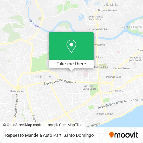 Repuesto Mandela Auto Part map