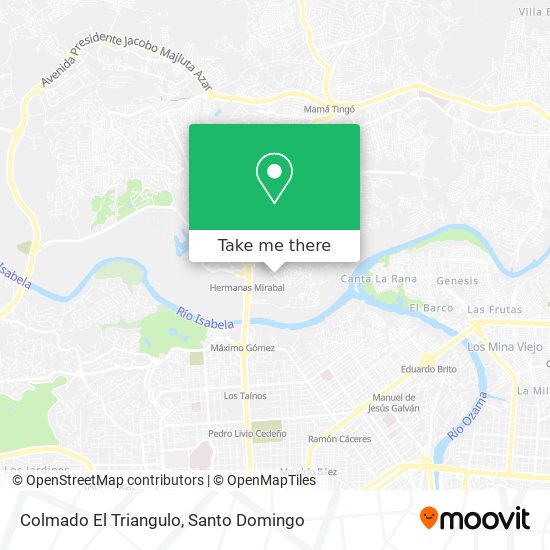 Colmado El Triangulo map