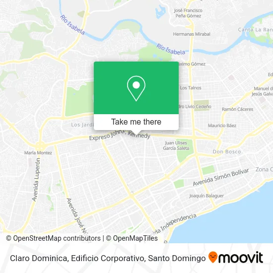Mapa de Claro Dominica, Edificio Corporativo