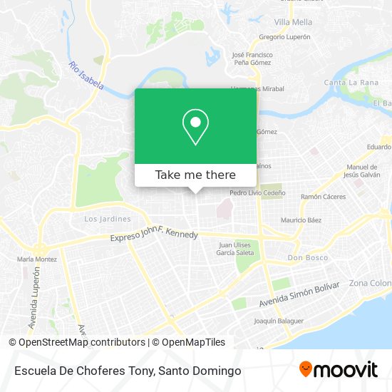 Escuela De Choferes Tony map
