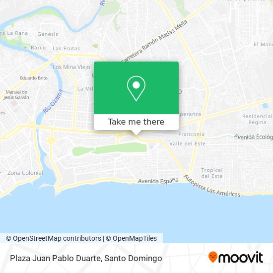Plaza Juan Pablo Duarte map