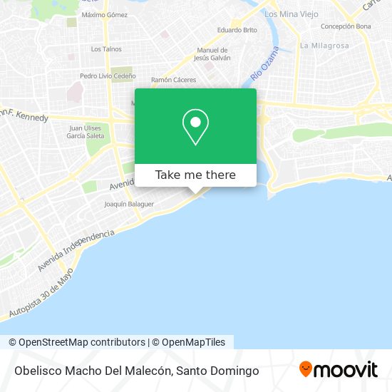 Obelisco Macho Del Malecón map