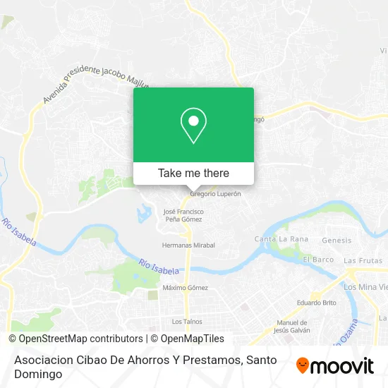 Mapa de Asociacion Cibao De Ahorros Y Prestamos