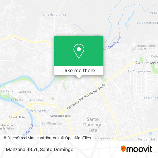 Manzana 3851 map
