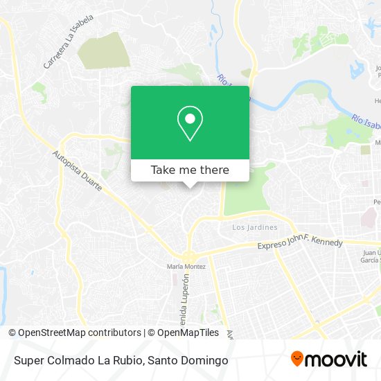 Super Colmado La Rubio map