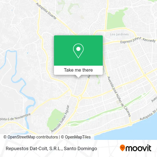 Repuestos Dat-Colt, S.R.L. map