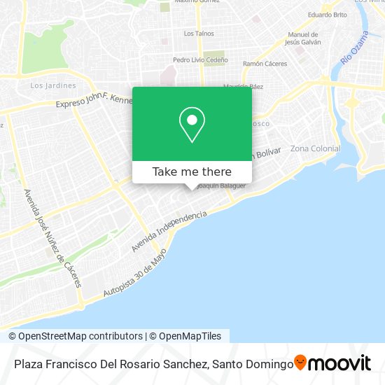 Plaza Francisco Del Rosario Sanchez map