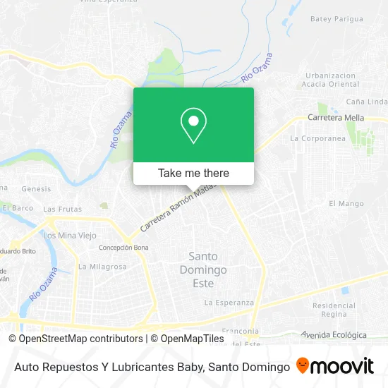 Mapa de Auto Repuestos Y Lubricantes Baby