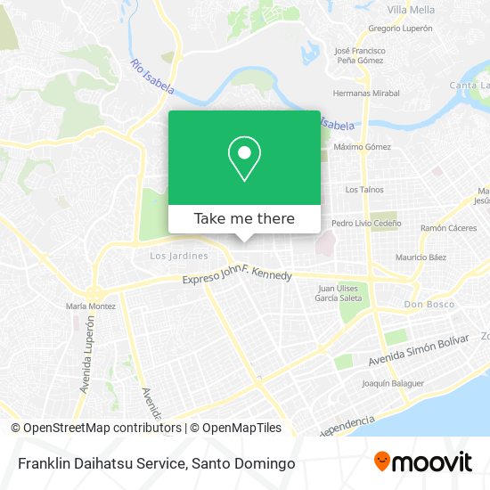 Franklin Daihatsu Service map
