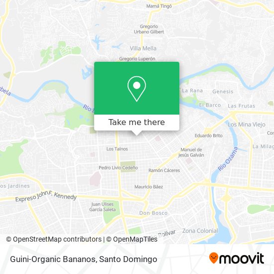 Guini-Organic Bananos map