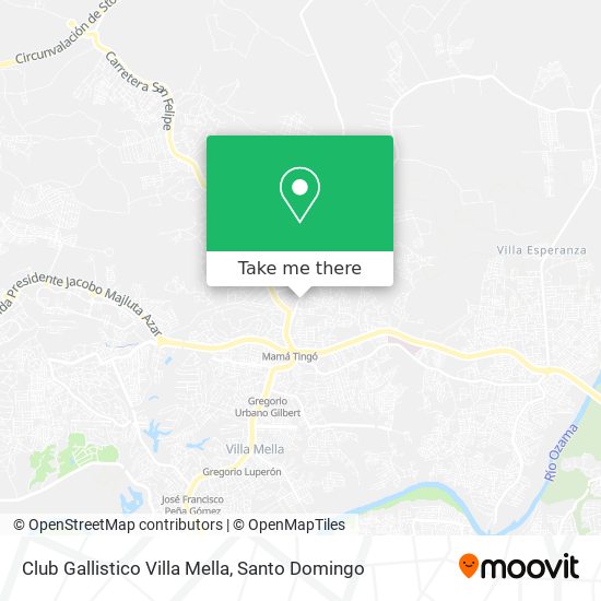 Club Gallistico Villa Mella map