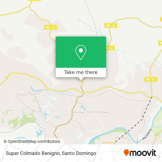 Super Colmado Benigno map