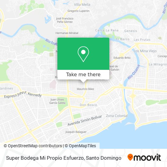 Super Bodega Mi Propio Esfuerzo map